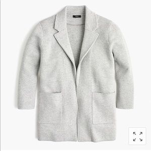 J.Crew Sophie Open Front Sweater Blazer in Grey